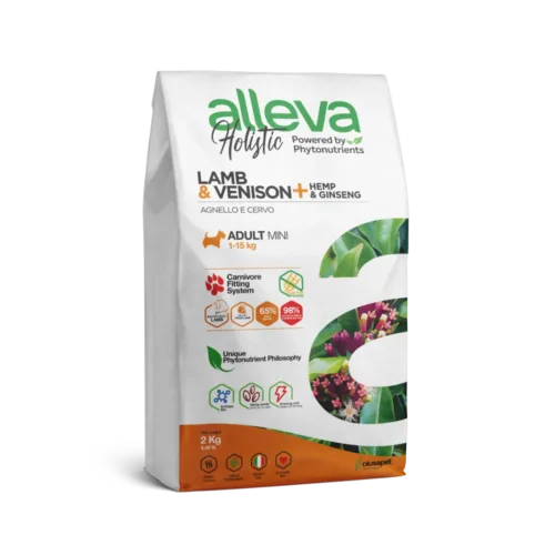 Alleva Holistik Kuzu & Geyik Tahılsız Mini Yetişkin Köpek Maması 2 Kg