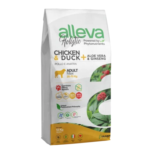 Alleva Holistik Tavuk & Ördek Tahılsız Maxi Yetişkin Köpek Maması 12 Kg